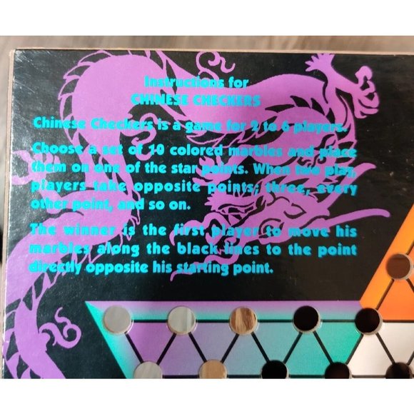 Vintage Golden Classic Games Chinese Checkers Board Game 60 Marbles Used - Picture 5 of 13